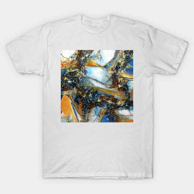 Agate Geode Square T-Shirt by DANAROPER